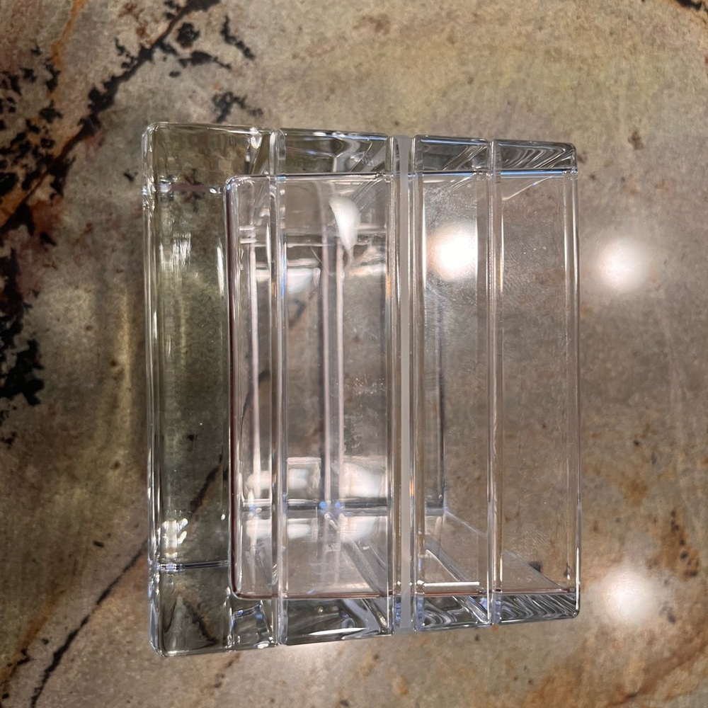 Kate Spade Crystal Rutherford stripe small square vase - Picture 2 of 3